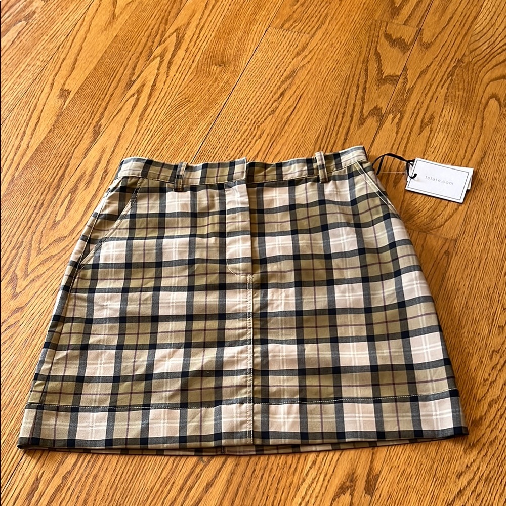 Plaid Tan Skirt